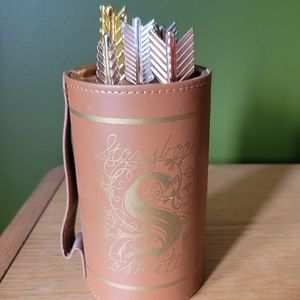 Storybook cosmetics make up brushes and holder